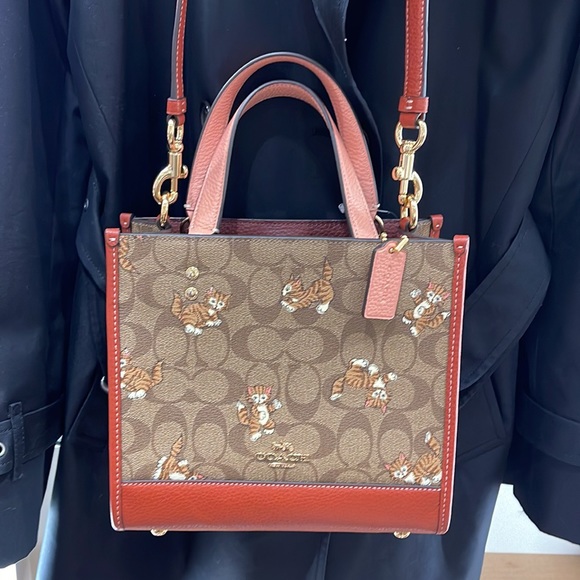 Coach Bags Coach Dempsey Tote 22 In Signature Canvas With Dancing